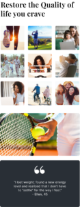 A series of photos showing people and tennis balls.