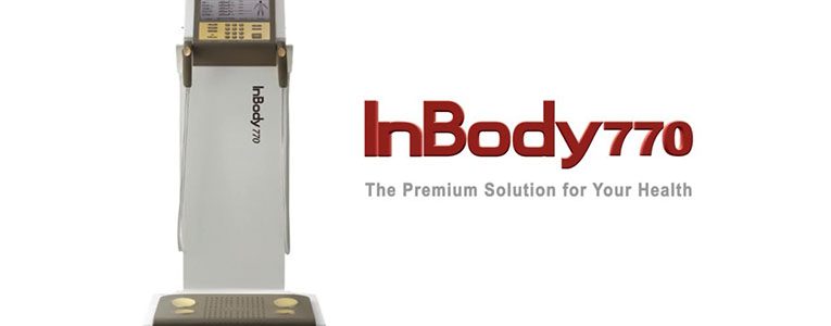 A picture of the inbody logo and an image of a machine.