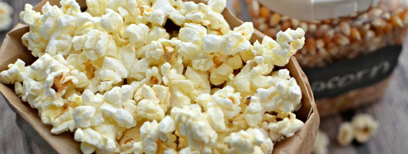 A close up of popcorn in a bowl